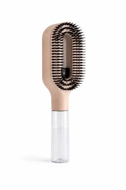 HydraBrush – Brosse Démêlante Hydratante 2-en-1 avec Vaporisateur